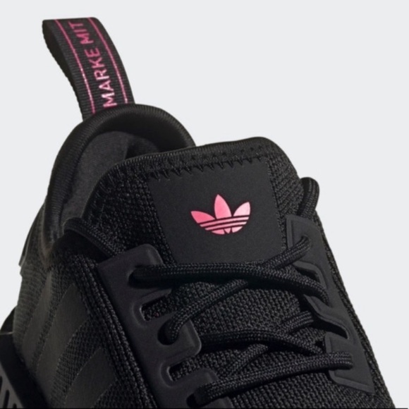 adidas NMD R1 Primeblue Black Solar Pink - Picture 6 of 9